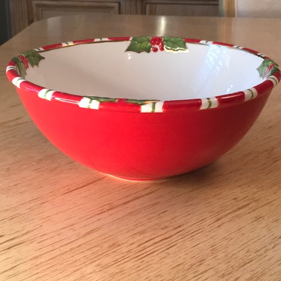 Letters To Santa Round Vegetable Bowl by Christopher Radko - Picture 3 of 9